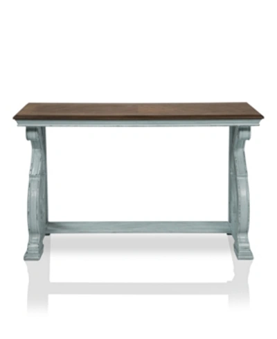 Shop Furniture Of America Georgette Rectangle Console Table In Blue