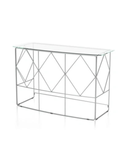 Shop Furniture Of America Karlence Rectangle Console Table In Chrome