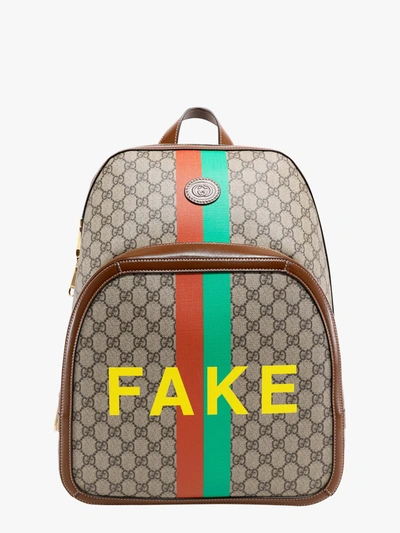 Shop Gucci Backpack In Beige