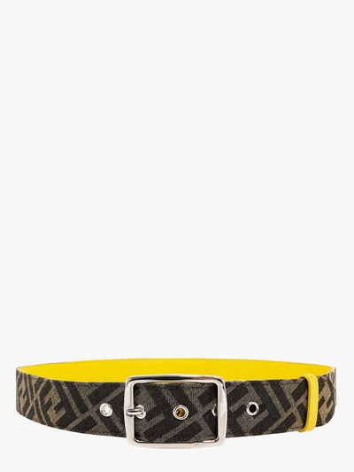 Shop Fendi Belt In Brown