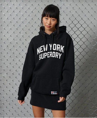 Shop Superdry Women's Limited Edition City College Hoodie Black / Black 2