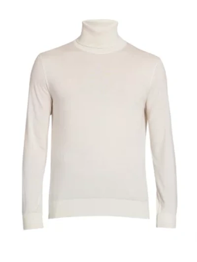 Shop Dolce & Gabbana Men's Cashmere Turtleneck In White