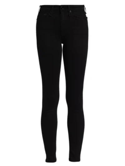 Shop Rag & Bone Nina High-rise Skinny Jeans In Black