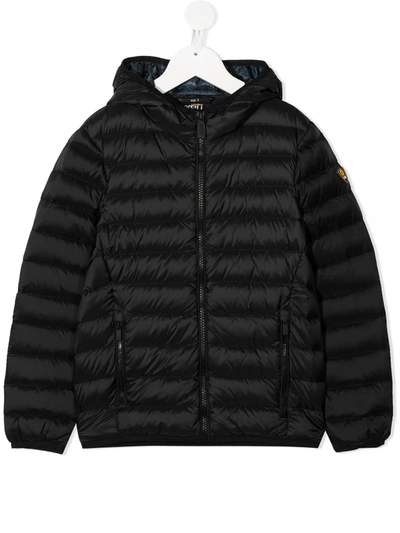 Shop Ciesse Piumini Junior Hooded Padded Jacket In Black