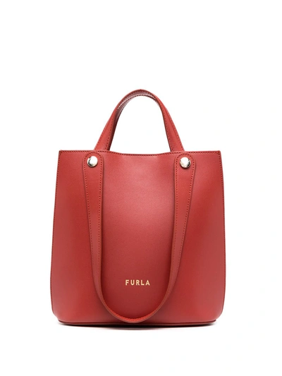 Shop Furla Multiple Handle Tote Bag In Red