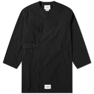 Shop Wtaps Evasion Kimono Coat In Black
