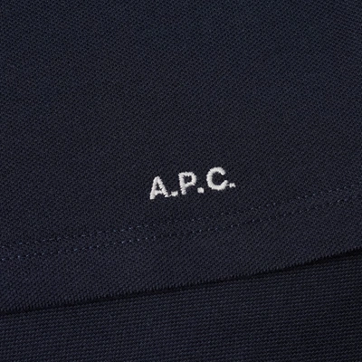 Shop Apc A.p.c. Max Tipped Polo In Blue