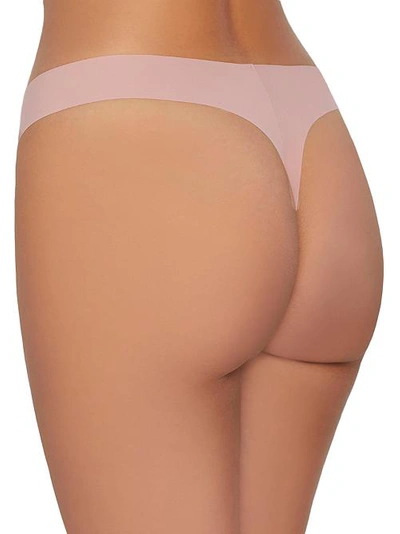 Shop Calvin Klein Invisibles Thong In Alluring Blush