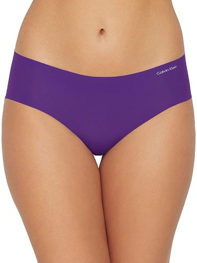 Shop Calvin Klein Invisibles Hipster In Rich Violet