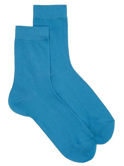 Shop Falke Cotton Touch Socks In Frost