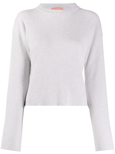 Shop Andamane Ribbed-knit Jumper In Grey