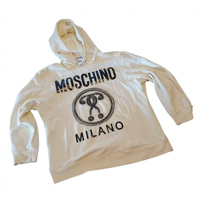 Pre-owned Moschino Beige Cotton Knitwear