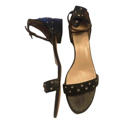 Pre-owned Francesco Russo Black Patent Leather Sandals