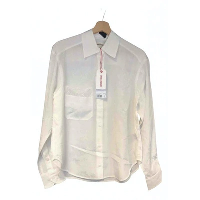 Pre-owned Zadig & Voltaire Cashmere Shirt In White