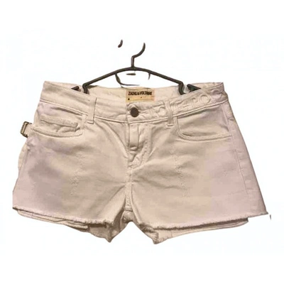 Pre-owned Zadig & Voltaire White Cotton Shorts