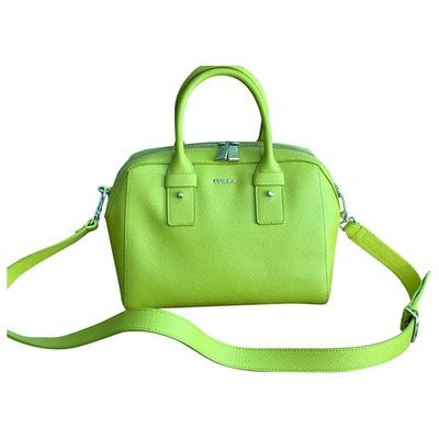 FURLA Pre-owned Leather Handbag In Green