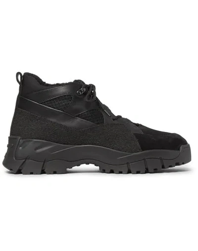 Shop Tod's Man Ankle Boots Black Size 7.5 Textile Fibers, Soft Leather