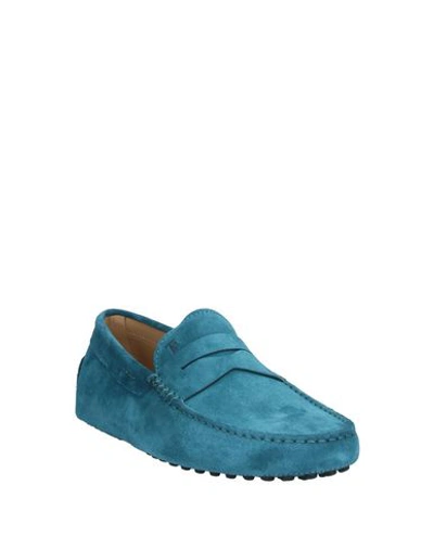 Tod's Loafers In Deep Jade