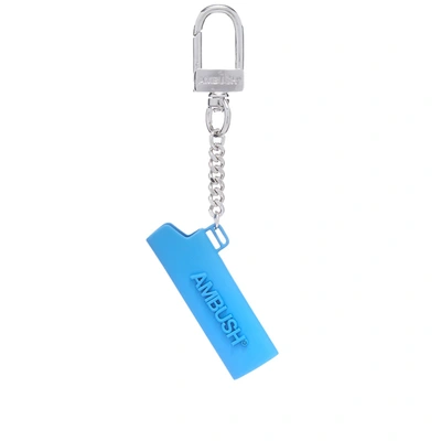 Shop Ambush Logo Lighter Keychain In Blue