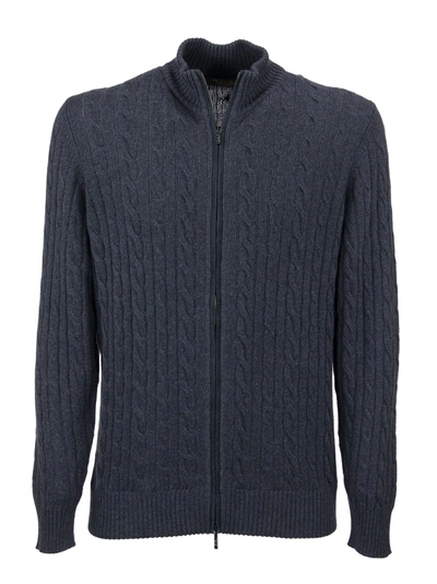Shop Loro Piana Bomber Baby Cashmere In Blue