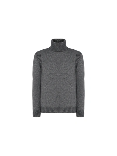 Shop Roberto Collina Knit In Grigio Medio Topo