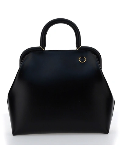 Shop Jil Sander Clover Handbag In Black