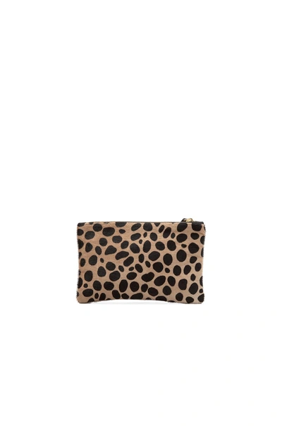 Shop Clare V . Wallet Clutch In Brown. In Leopard