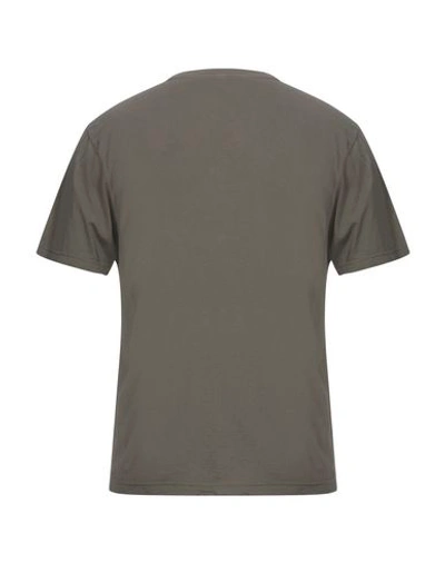 Shop Aspesi Man T-shirt Military Green Size S Cotton