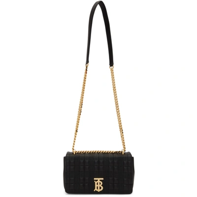 Shop Burberry Black Quilted Small Lola Bag