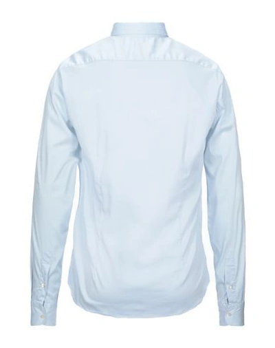 Shop Aglini Shirts In Sky Blue