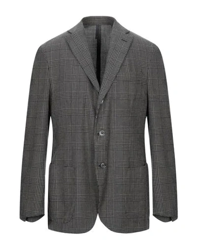 Shop Montedoro Man Blazer Black Size 42 Wool, Silk