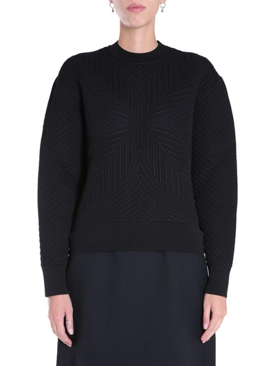 Alexander Mcqueen Women's Crew Neck Sweater In Black