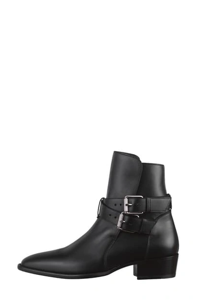 Shop Amiri Buckle Strap Boot In Black