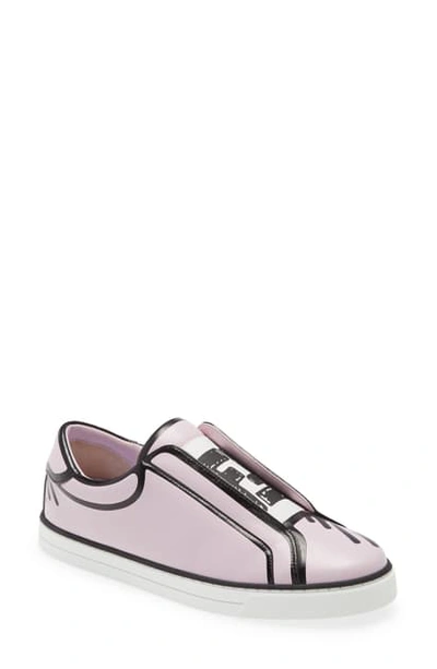 Shop Fendi X Joshua Vides Ff Logo Slip-on Sneaker In Pink
