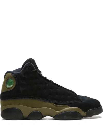 Shop Nike Air Jordan 13 Retro Bg "olive" Sneakers In Black