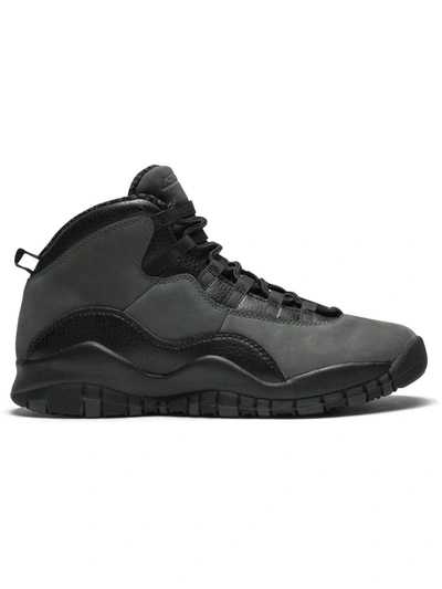 Shop Nike Air Jordan 10 Retro Bg "shadow" Sneakers In Black