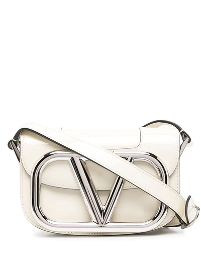 Shop Valentino Supervee Crossbody Bag In White