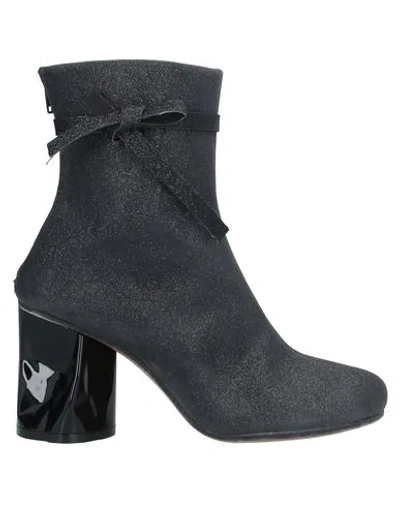 Shop Maison Margiela Ankle Boots In Steel Grey