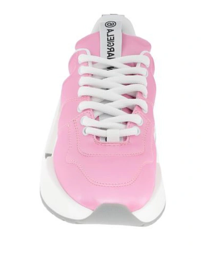 Shop Mm6 Maison Margiela Woman Sneakers Pink Size 8 Textile Fibers