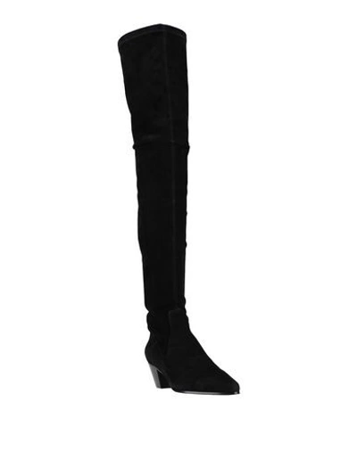 Maje Knee Boots In Black