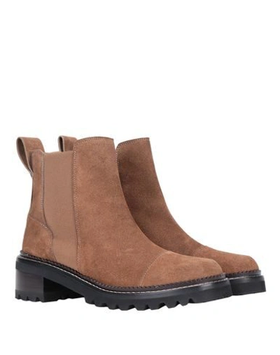 See By Chloé Ankle Boots In Brown