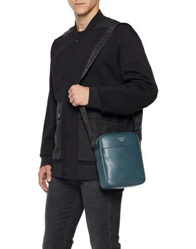 Shop Emporio Armani Handbags In Lead