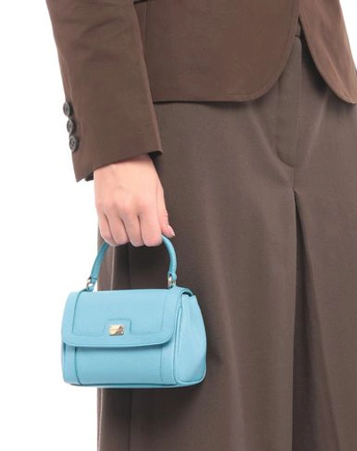 Shop Dolce & Gabbana Handbags In Sky Blue
