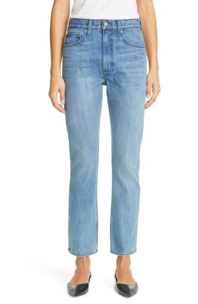 Shop Brock Collection Straight Leg Jeans In Blue