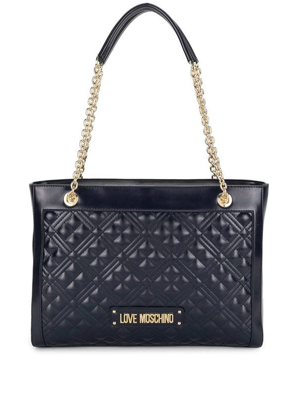 love moschino quilted shopper bag
