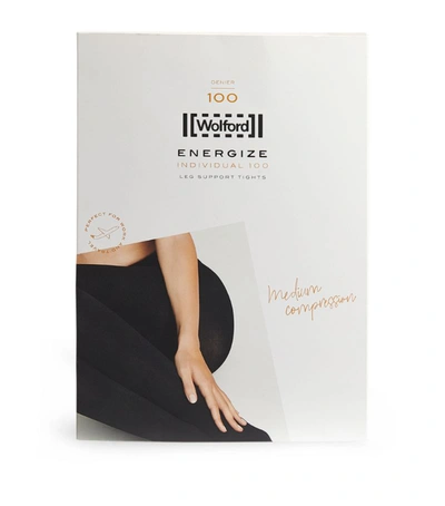 Shop Wolford Individual 100 Leg Support Tights In Black