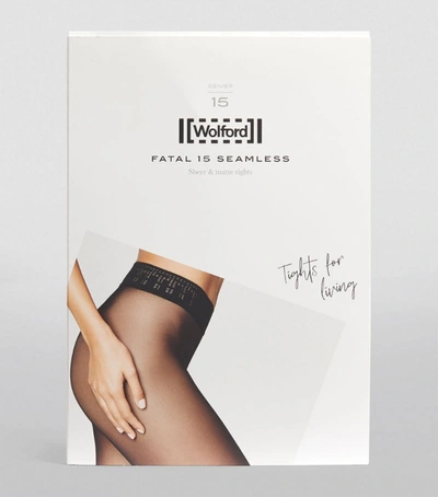 Shop Wolford Seamless Fatal 15 Tights In Nude