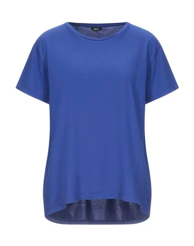 Shop Aspesi T-shirts In Bright Blue