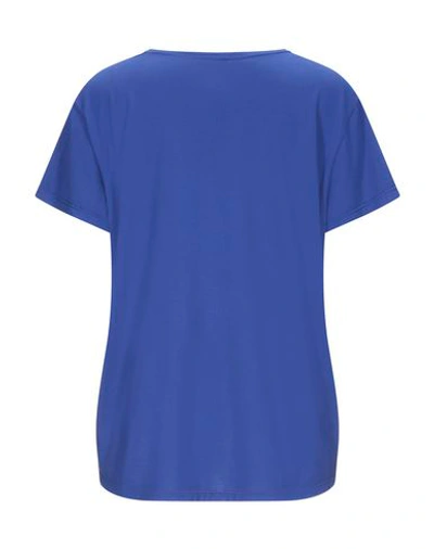 Shop Aspesi T-shirts In Bright Blue