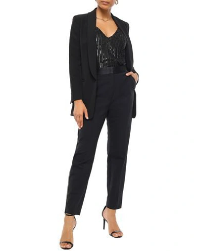 Shop L Agence L'agence Woman Top Black Size Xs Polyester